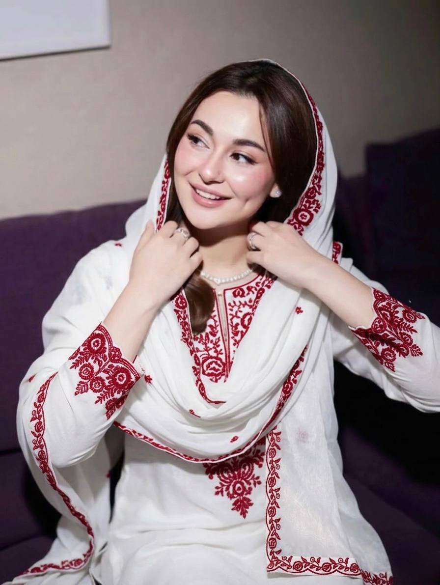 Elegant White Rayon Cotton Embroidered Kurta Set with Farshi Pants & Dupatta