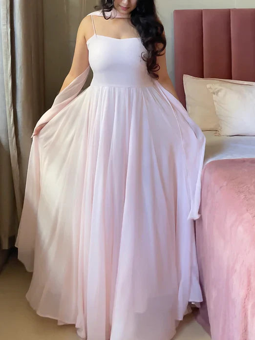 Faux Georgette Maxi Anarkali Suit Fancy Party Wear