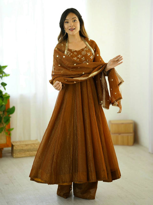 Royal Flair Crunchy Silk Anarkali