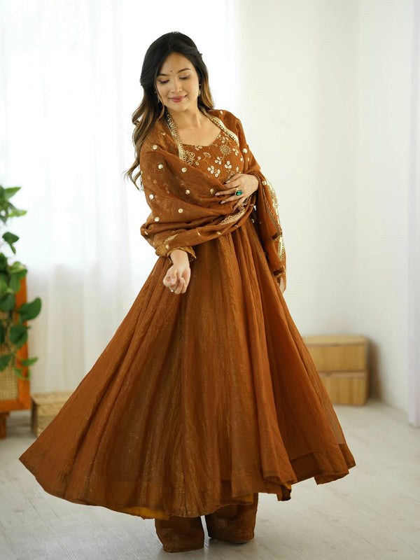Royal Flair Crunchy Silk Anarkali