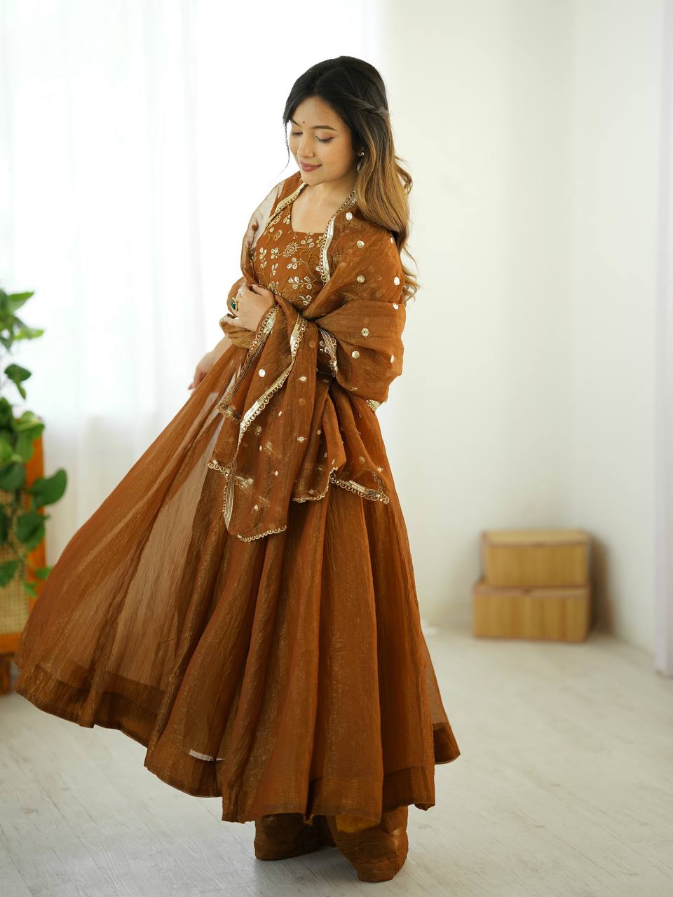 Royal Flair Crunchy Silk Anarkali