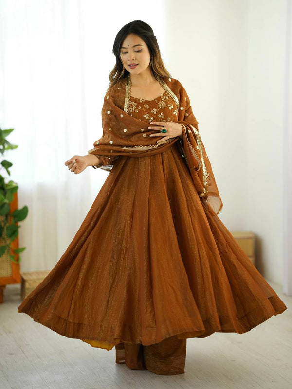 Royal Flair Crunchy Silk Anarkali