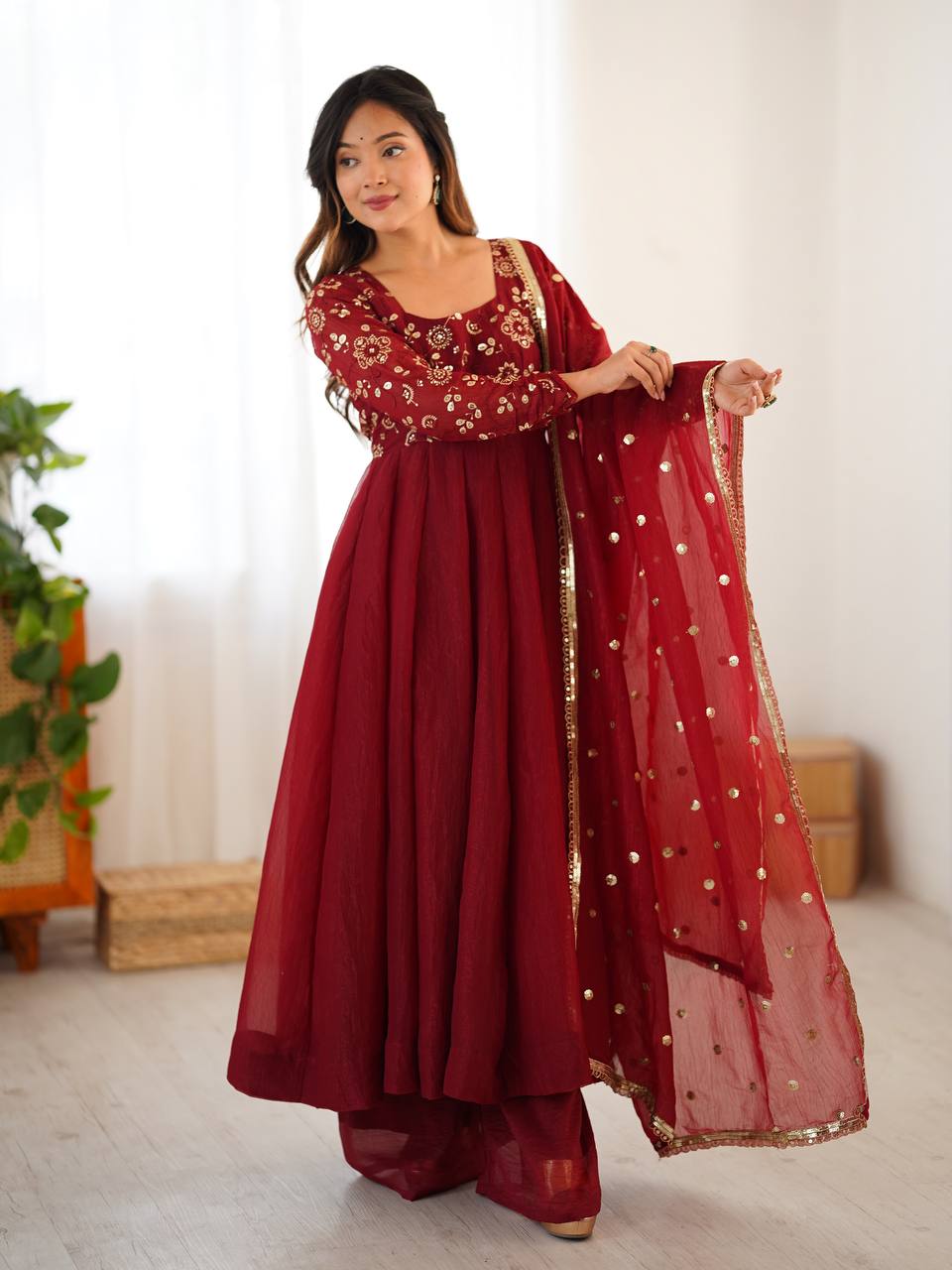 Royal Flair Crunchy Silk Anarkali