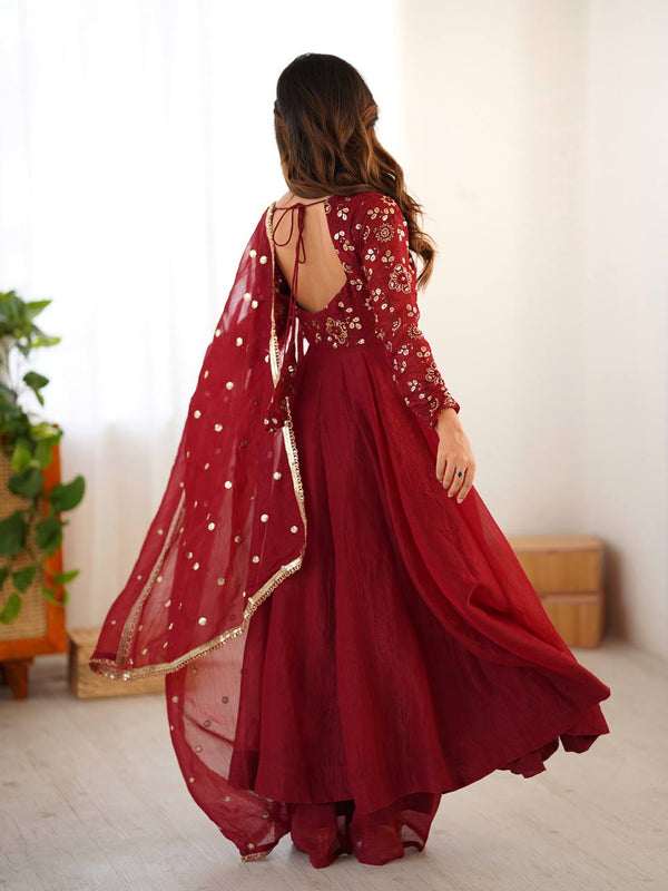 Royal Flair Crunchy Silk Anarkali