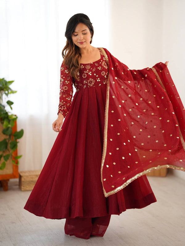 Royal Flair Crunchy Silk Anarkali