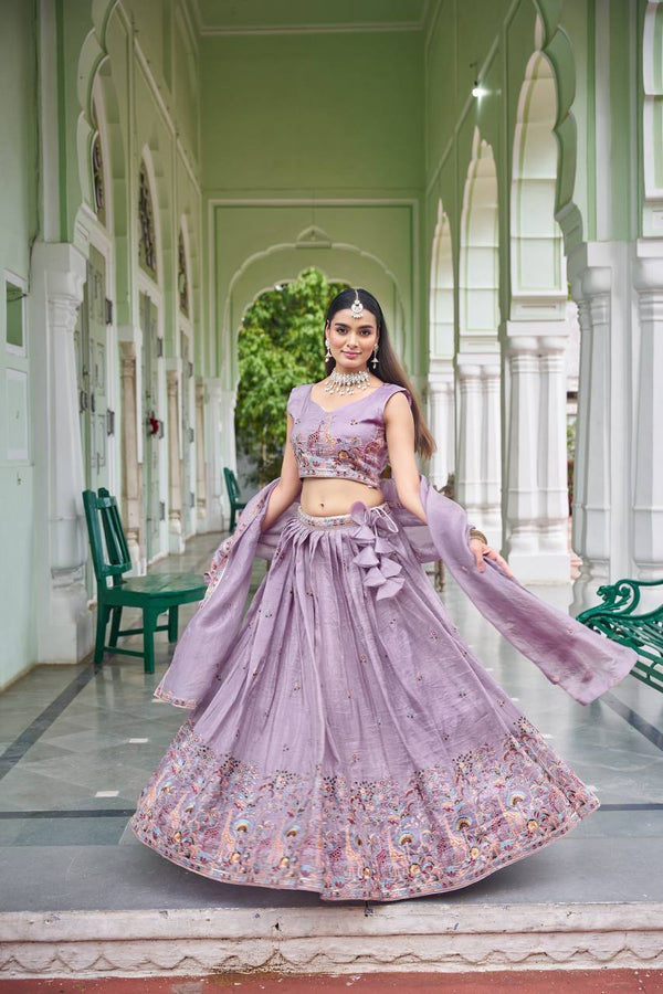Designer Gold Crush Lehenga Set